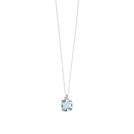 Collier Comete Femme Fantasia Di Topazio in Or blanc GLB1348 - GLB1348